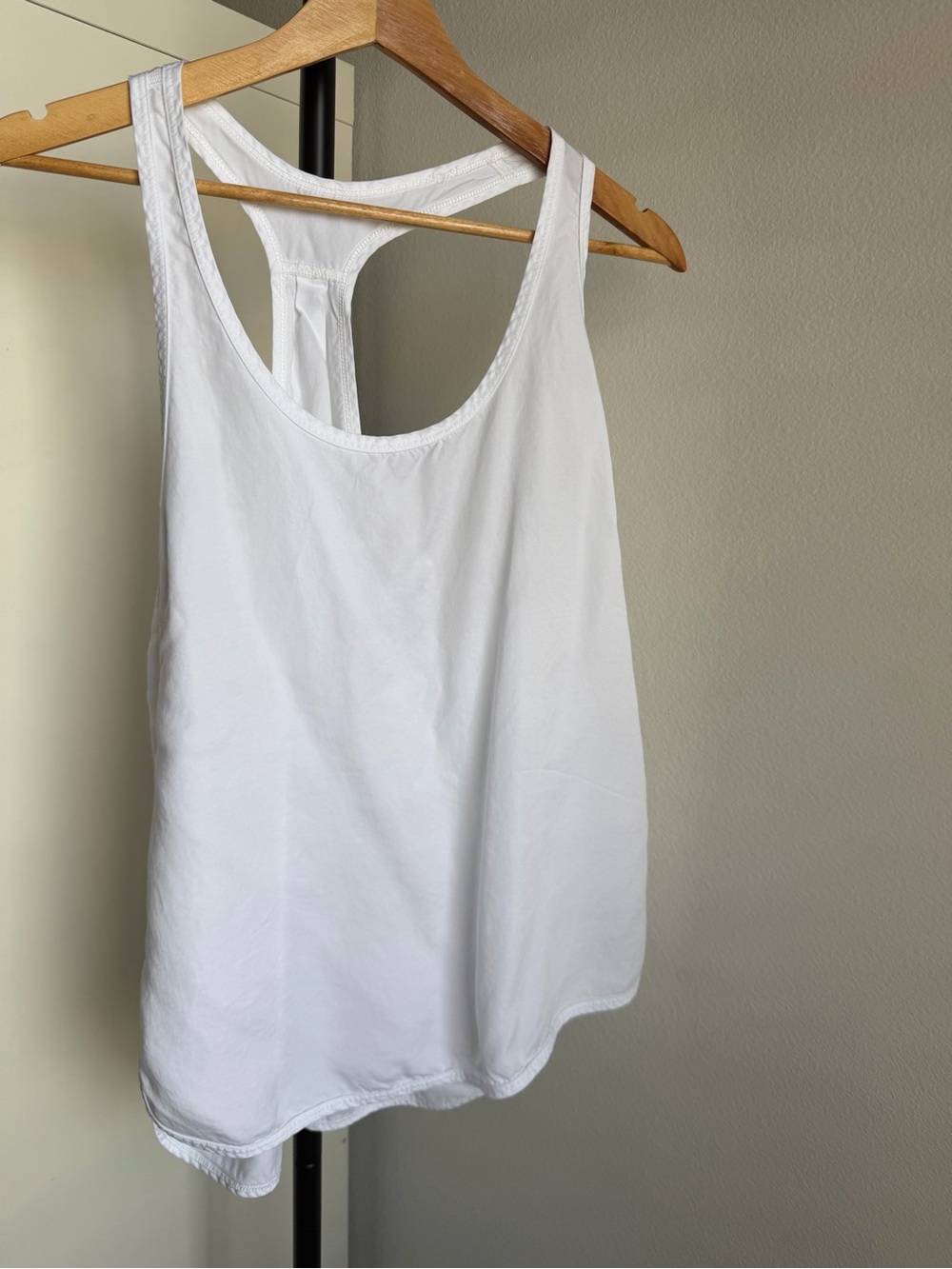 Lululemon Women's White Racerback Tank Top - Lightweight Everyday Layer